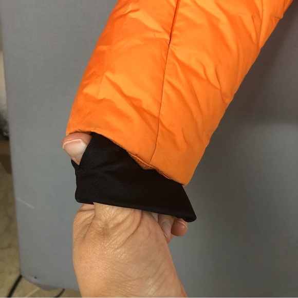 SUNICE Goose Down Puffer Jacket Coat Size 8 Full Zip Thumbhole Sleeve Inner Hood - Picture 13 of 16